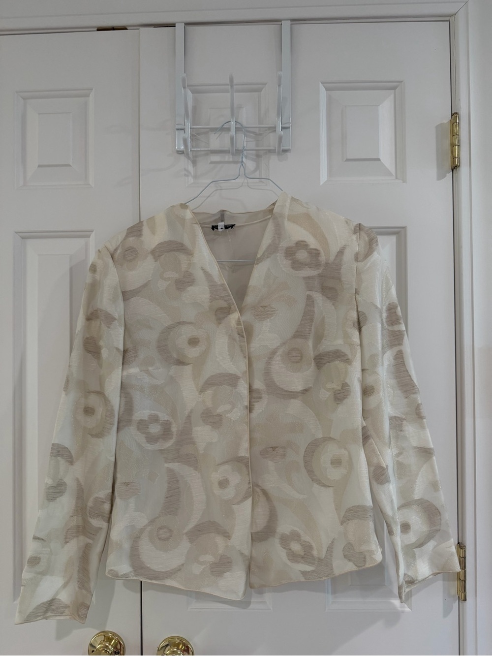 Vintage Giorgio Armani SS 1995 runway floral linen silk blazer